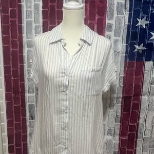 Cosmic Blue Love Ava Button Down